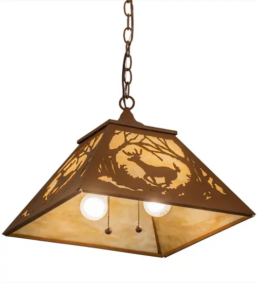The Meyda Tiffany - Deer At Dawn by Meyda Lighting - Image 6