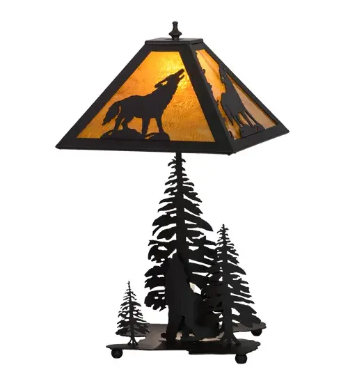 The Howling Wolf by Meyda Lighting - Image 1