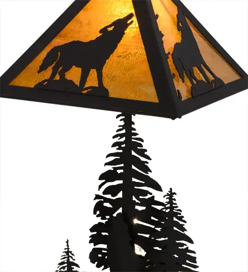 The Howling Wolf by Meyda Lighting - Image 6