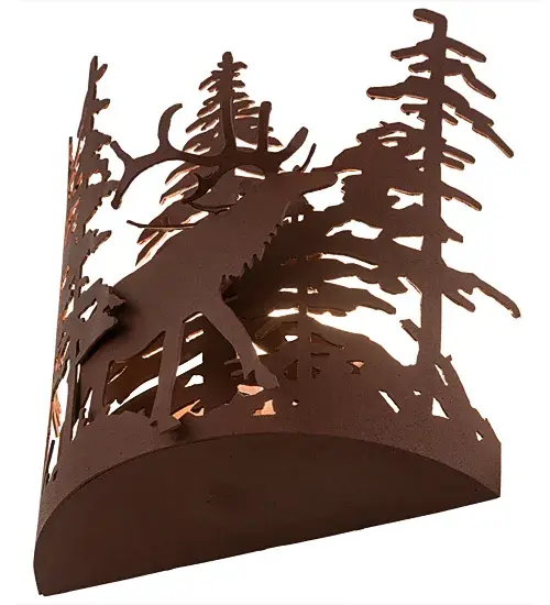 The Elk through the Trees by Meyda Lighting - Image 6