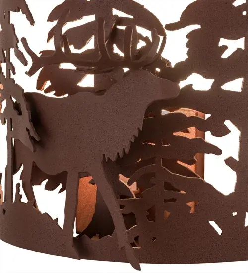 The Elk through the Trees by Meyda Lighting - Image 9