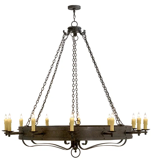 72"W Parnella 12 LT Chandelier