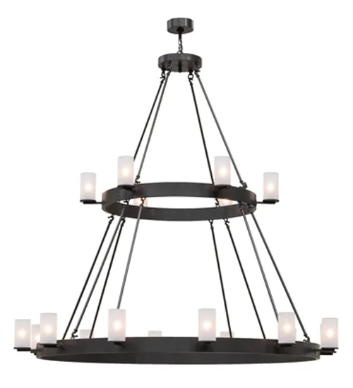 72"W Chappell 18 LT Two Tier Chandelier