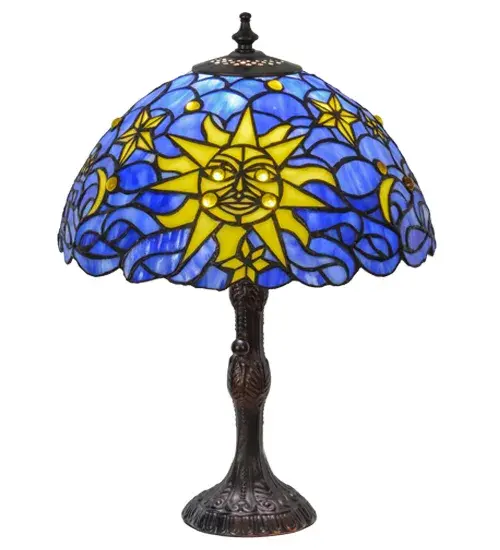 16.5" High Sun, Moon & Stars Table Lamp - Image 2