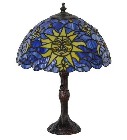 16.5" High Sun, Moon & Stars Table Lamp - Image 3