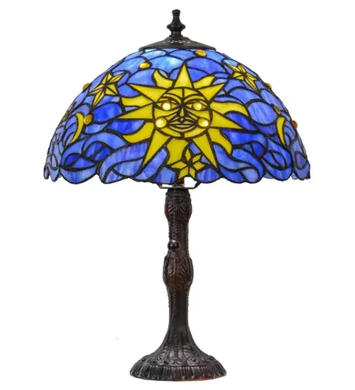 16.5" High Sun, Moon & Stars Table Lamp - Image 5