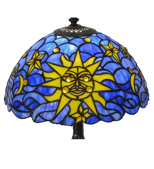 16.5" High Sun, Moon & Stars Table Lamp - Image 8