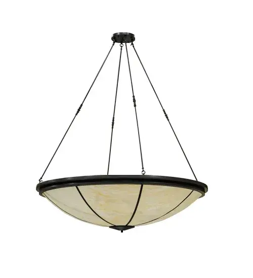 A warm transitional look for residential and commercial spaces, Commerce is designed with a contemporary Sahara Taupe Idalight shade and enhanced with Timeless Bronze finished hardware. Perfect for lobbies, conference rooms, ballrooms, foyers and other large spaces. Handcrafted by highly skilled artisans in our 180,000 square foot manufacturing facility in Yorkville, NY. Custom colors, styles, and sizes available. Dimmable energy efficient lamping options offered. UL and cUL listed for dry and damp locations. Collection: Commerce Finish: Timeless Bronze Glass: Sahara Taupe Idalight Width: 72.00" Height: 87.00" Length: 72.00" Weight: 100.00 lb Extension from Wall: 10.50" Number of Bulbs: 8 Maximum Wattage: 100.00 W Bulb Type: A19 Bulb Base: Medium Material: Steel Country of Origin: USA Safety Listing: Damp Safety Rating: Damp - alternate view