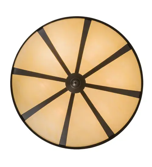 36"W Urban Spoked Semi-Flushmount - Image 7