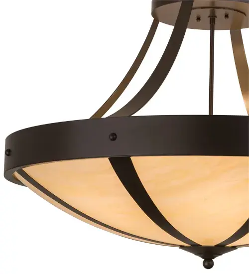 36"W Urban Spoked Semi-Flushmount - Image 8