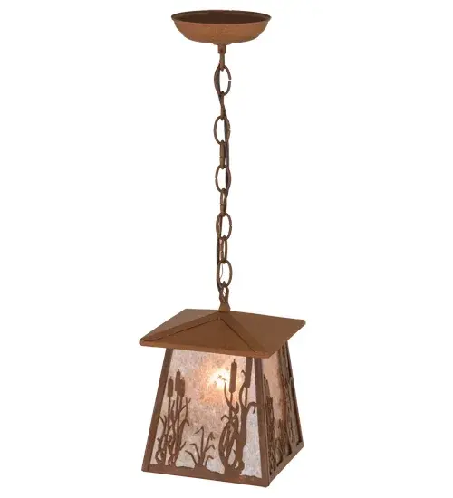 7"Sq Reeds & Cattails Pendant - Image 4