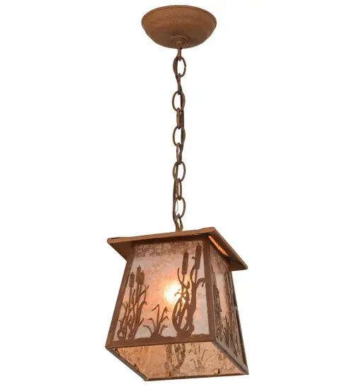 7"Sq Reeds & Cattails Pendant - Image 6