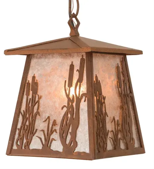 7"Sq Reeds & Cattails Pendant - Image 8