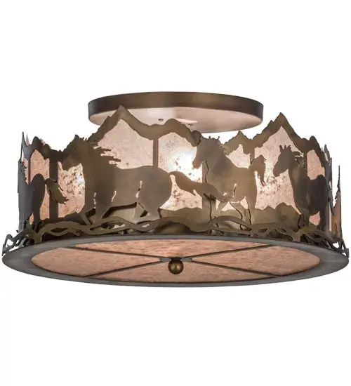 The Running Horses by Meyda Lighting - Image 1
