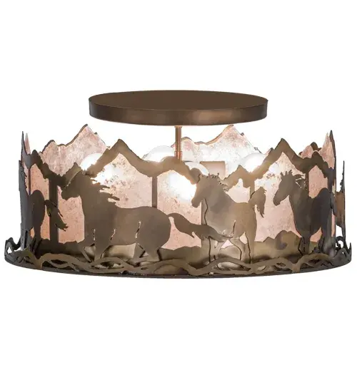 The Running Horses by Meyda Lighting - Image 4