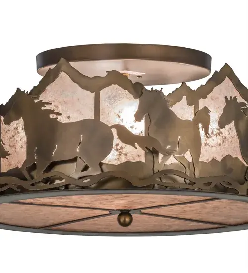 The Running Horses by Meyda Lighting - Image 8
