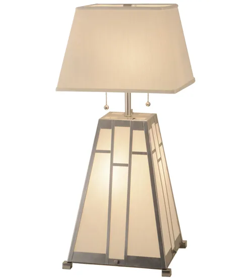31"H Double Bar Mission Table Lamp