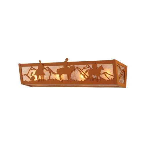 24" Wide Rustlers Vanity Light