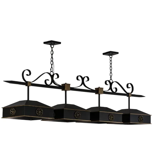 78"L Stefano 4 LT Island Pendant