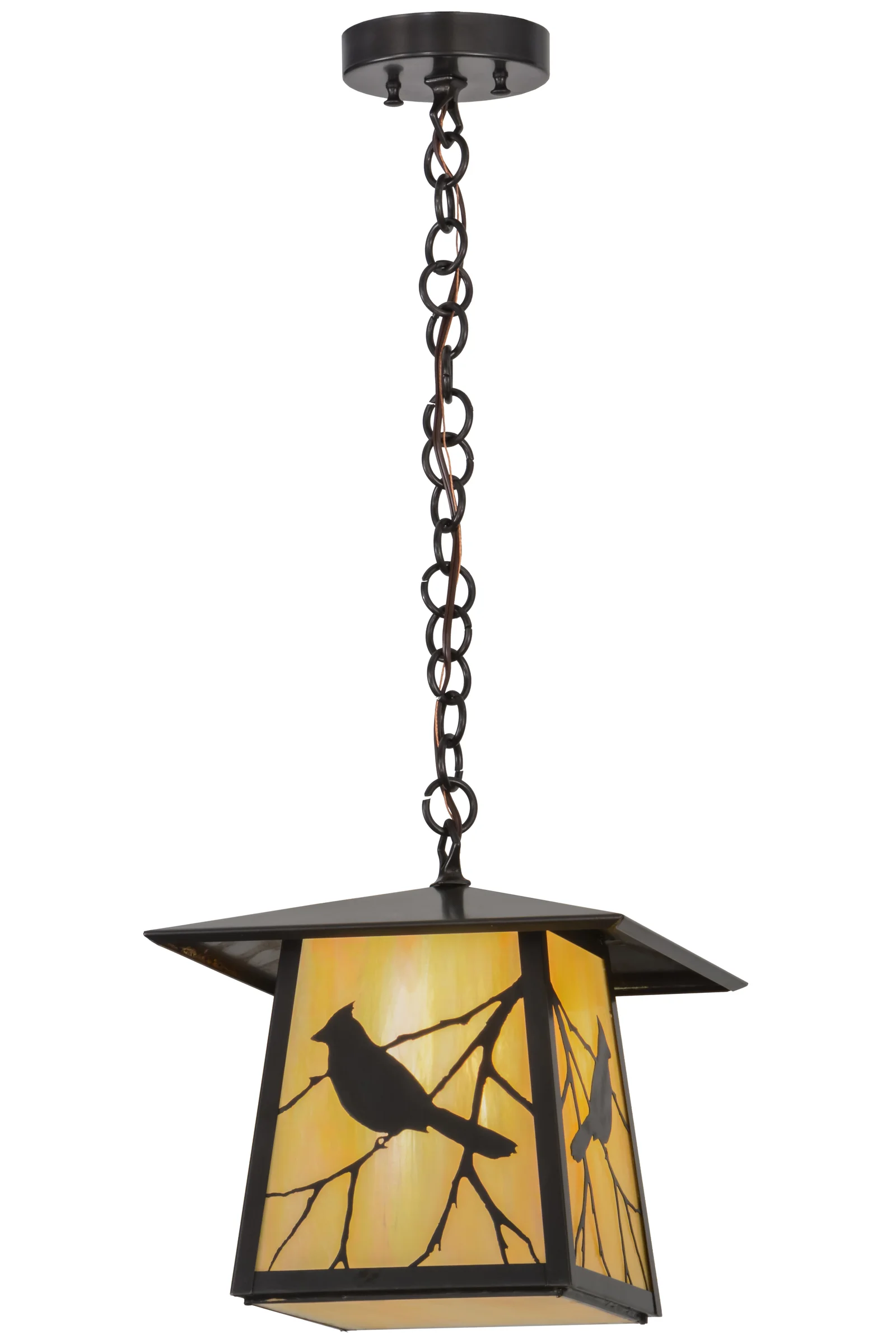 11.5"Sq Stillwater Song Bird Pendant