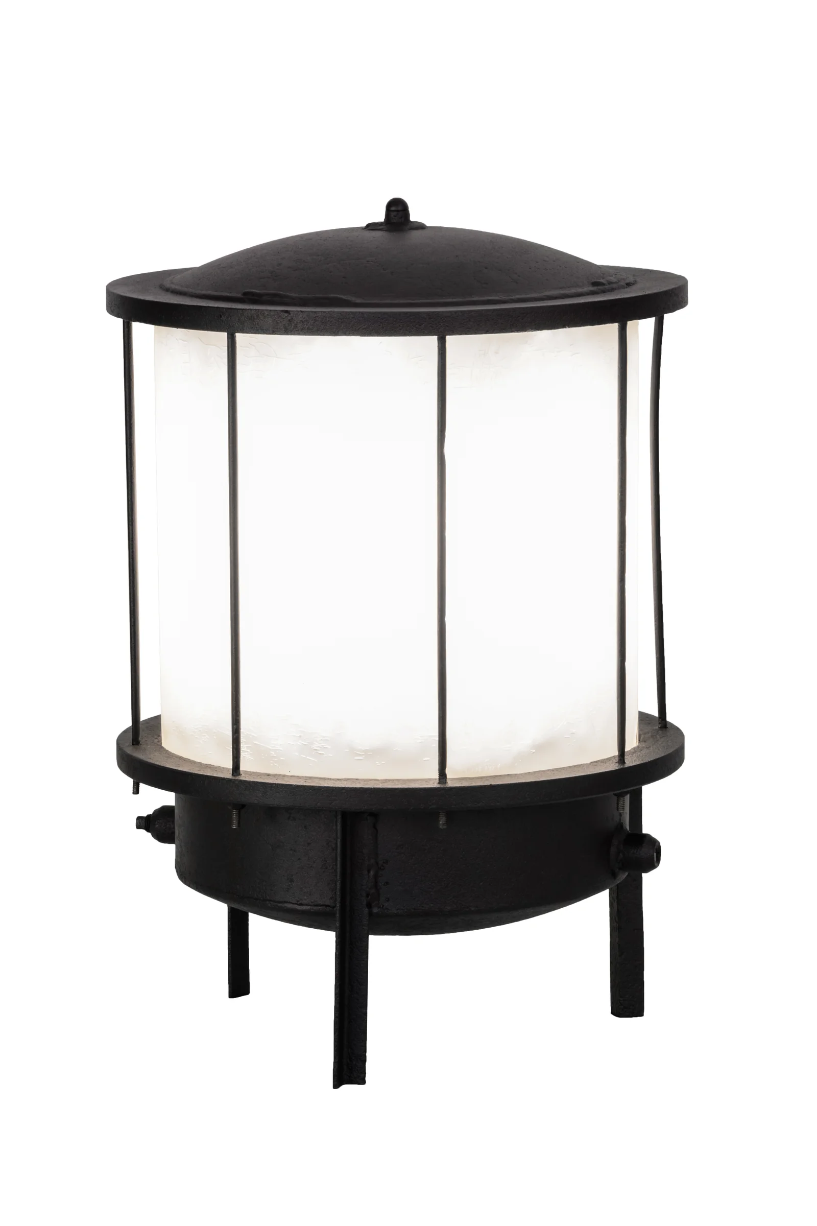 Lighthouse Three Light Pier Mount in Black