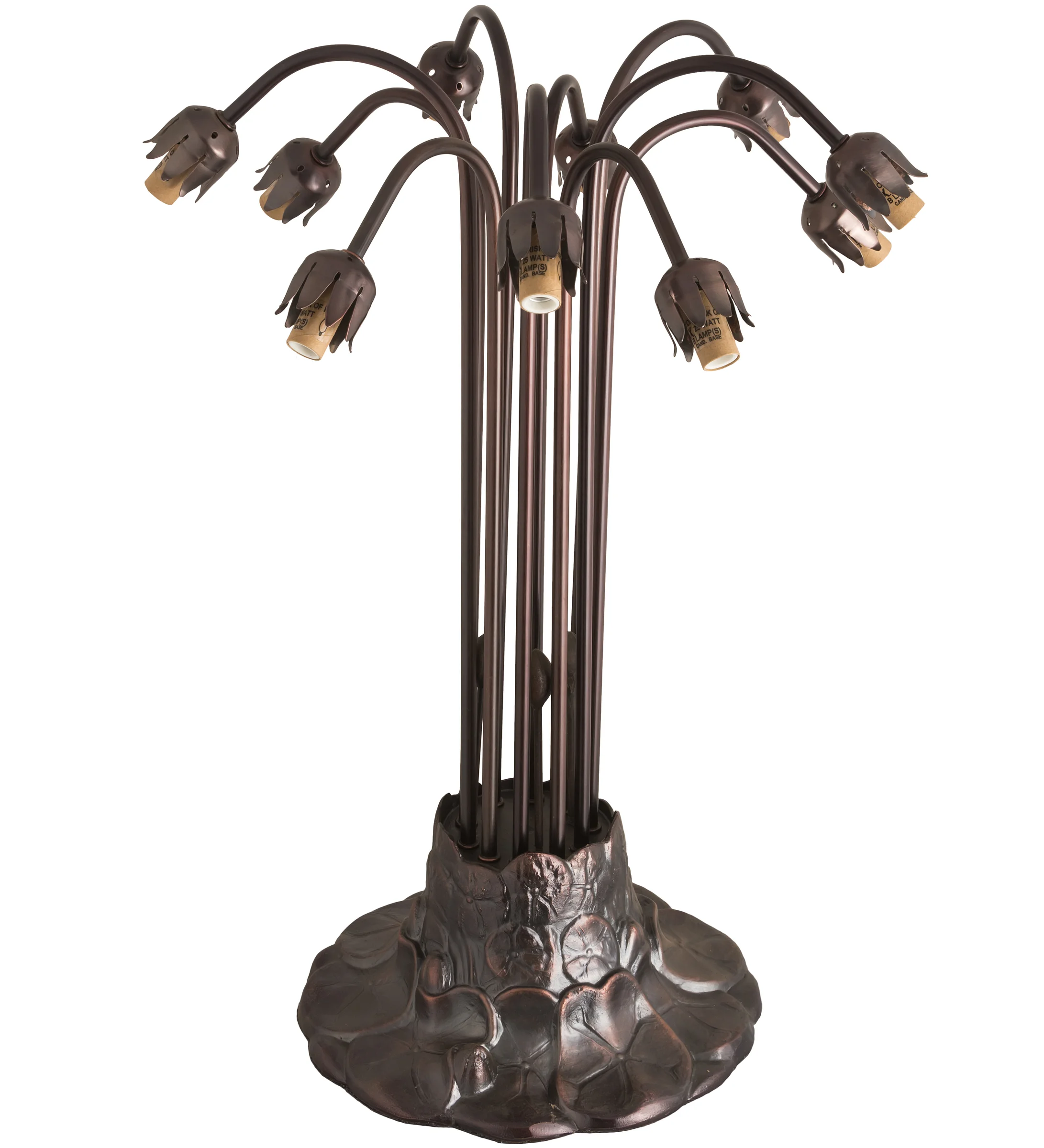 Lily Ten Light Lamp Base And Fixture Hardware in Mahogany Bronze