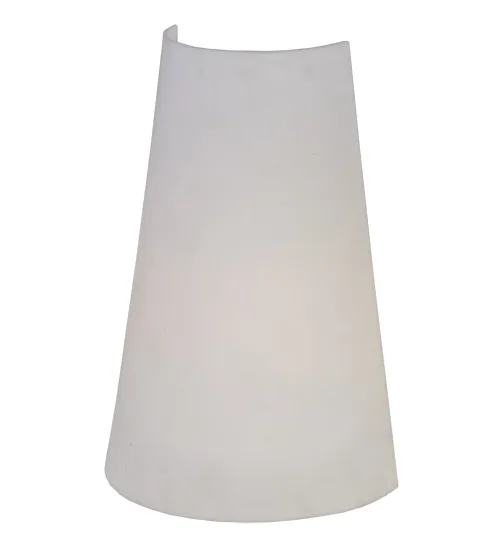 9.75"W X 14"H X 4.75"D Lens White Acrylic Shade