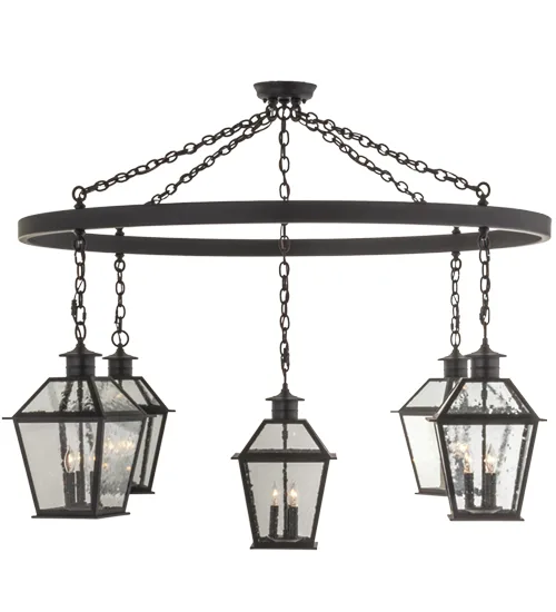 62"W Coach 5 LT Chandelier