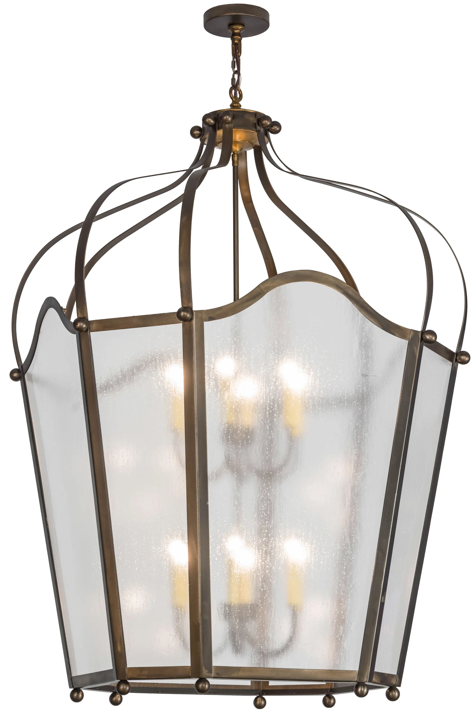 Citadel 12 Light Pendant in Antique Copper