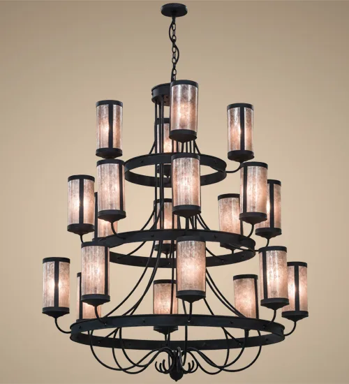 60"W Nehring 20 LT Three Tier Chandelier