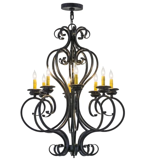 28"W Fernando 8 LT Chandelier