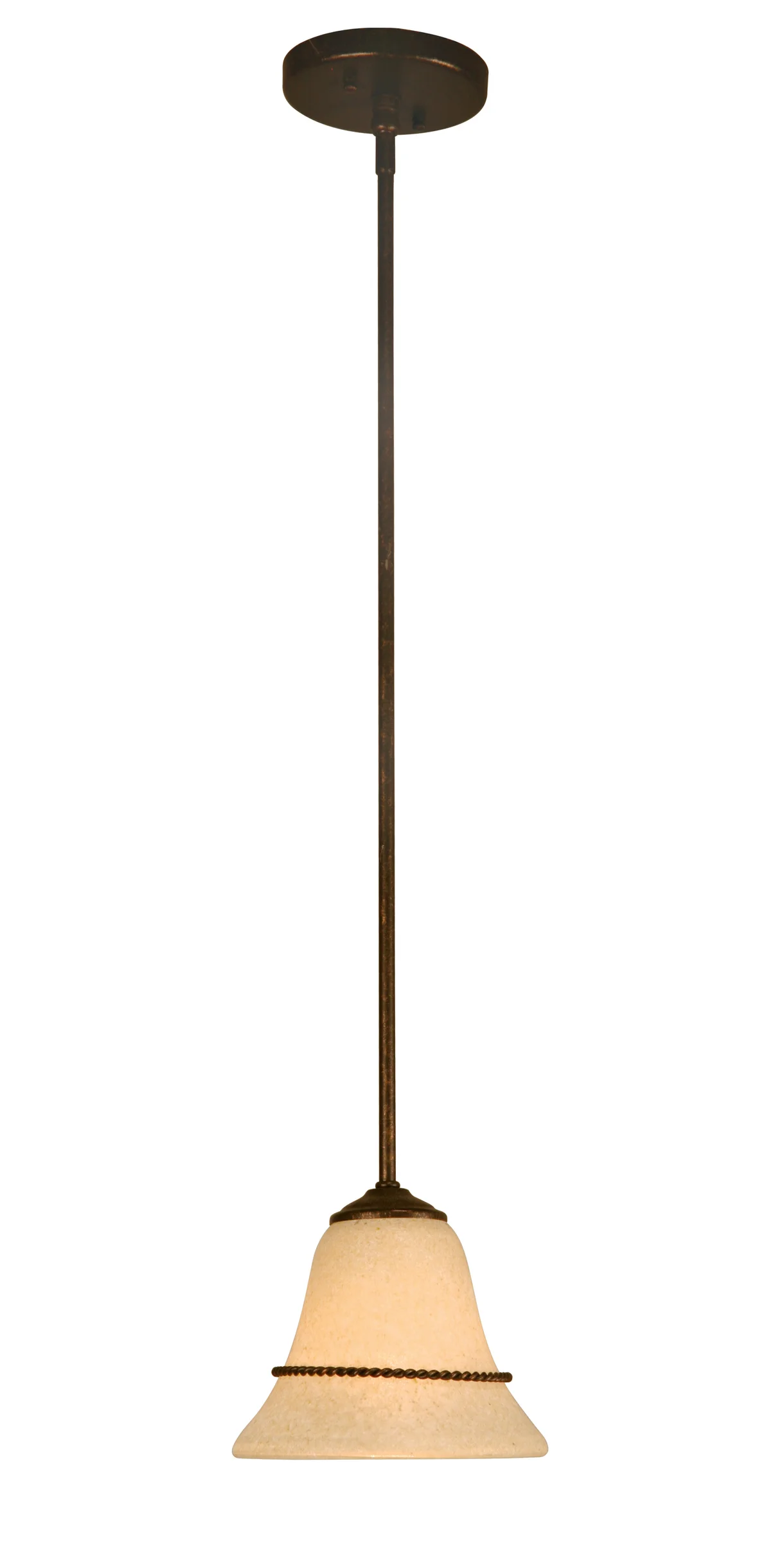 Bell One Light Pendant in Rusty Nail