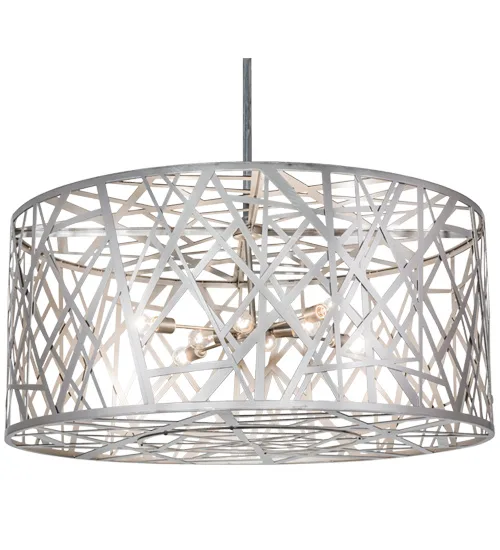Bird'S Nest Eight Light Pendant in Nickel