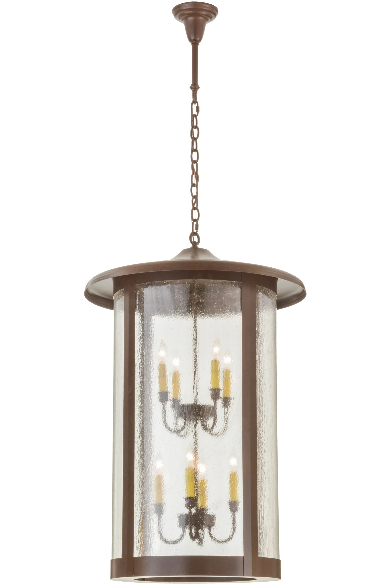 Fulton Eight Light Pendant in Cafe Noir