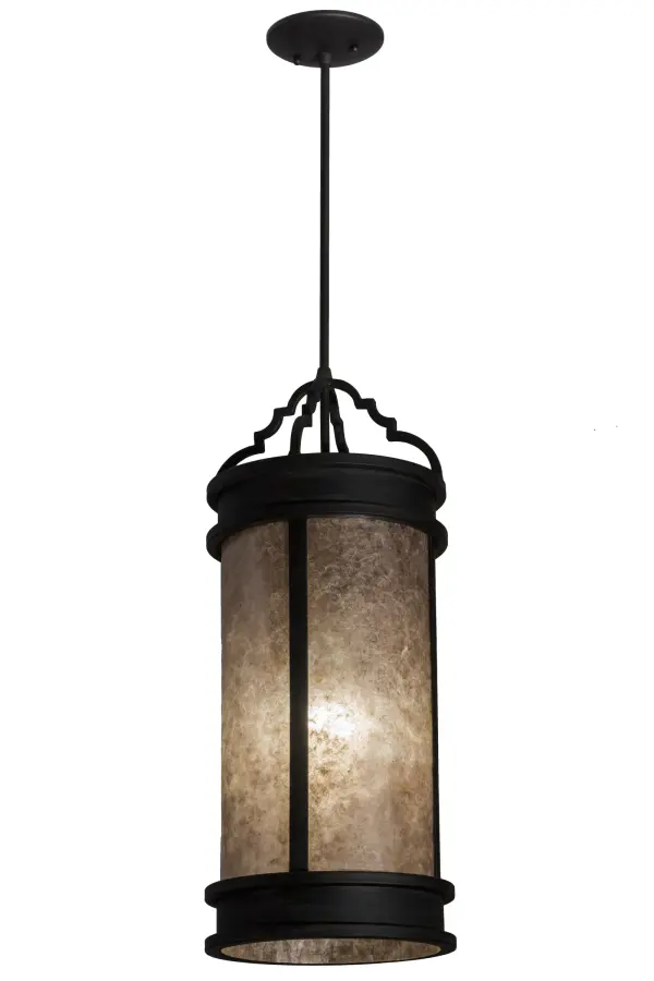 A strikingly handsome design captures the rich textured look of Silver Mica and the appealing metal hardware and frame, which are featured in a Costello Black finish. Handcrafted by skilled artisans in our 180,000 square foot manufacturing facility in Yorkville, New York. Available in custom colors, sizes, styles and dimmable energy efficient lamping. Wyant is UL and cUL listed for damp and dry locations. Collection: Wyant Finish: Costello Black Glass: Silver Mica Width: 10.00" Height: 40.00" Length: 10.00" Weight: 12.50 lb Number of Bulbs: 1 Maximum Wattage: 60.00 W Bulb Type: A19 Bulb Base: E26 Material: Steel Country of Origin: USA Safety Listing: Damp Safety Rating: Damp