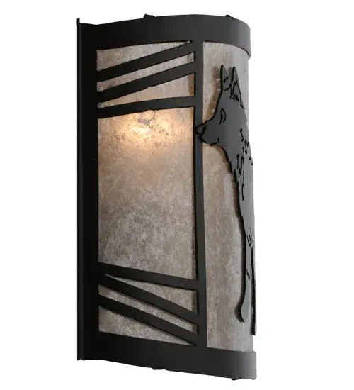 12"W Fox on the Loose Left Wall Sconce - Image 7