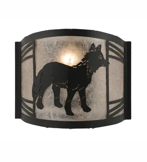 12"W Fox on the Loose Right Wall Sconce - Image 2