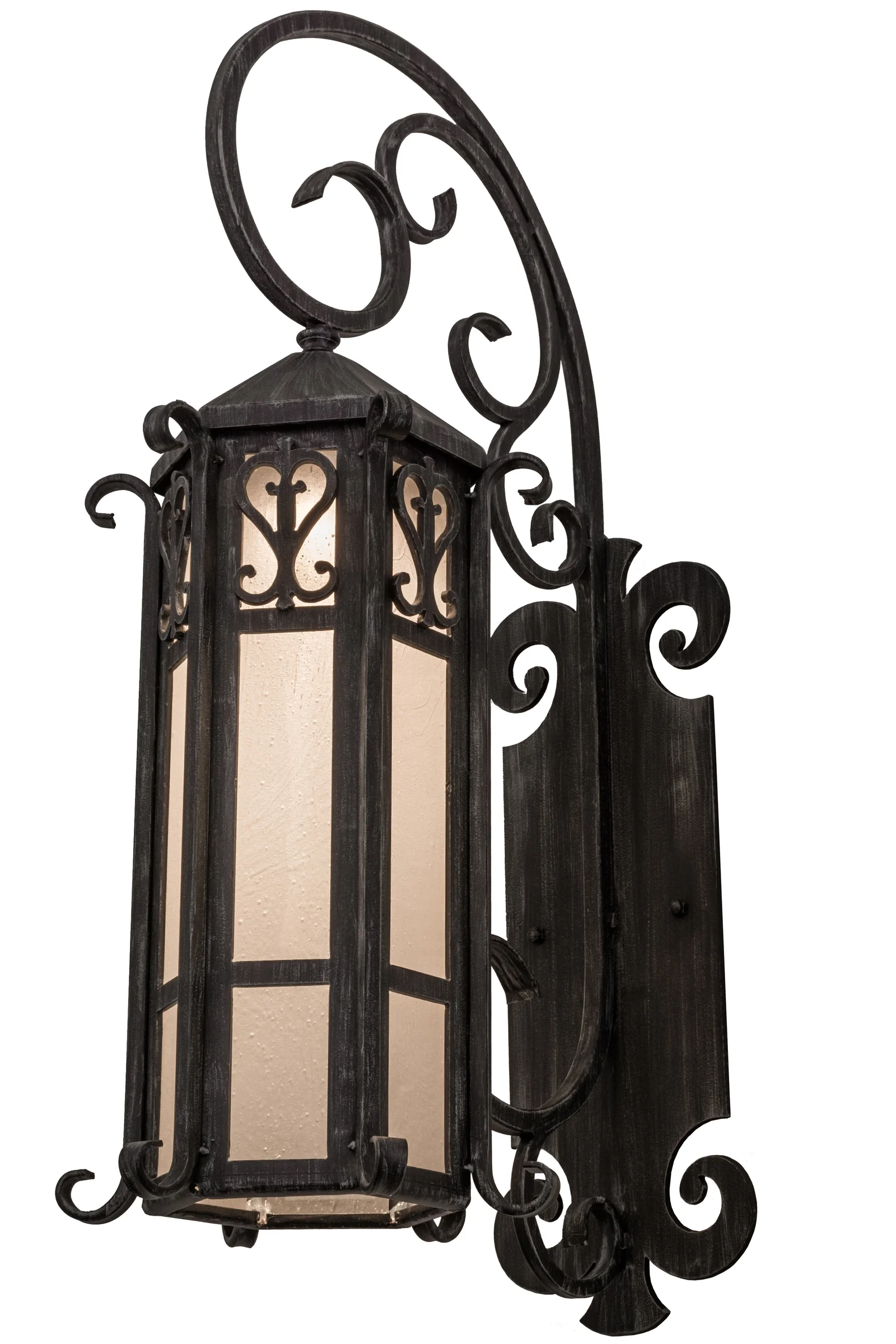 Caprice One Light Wall Sconce in Antique Iron Gate
