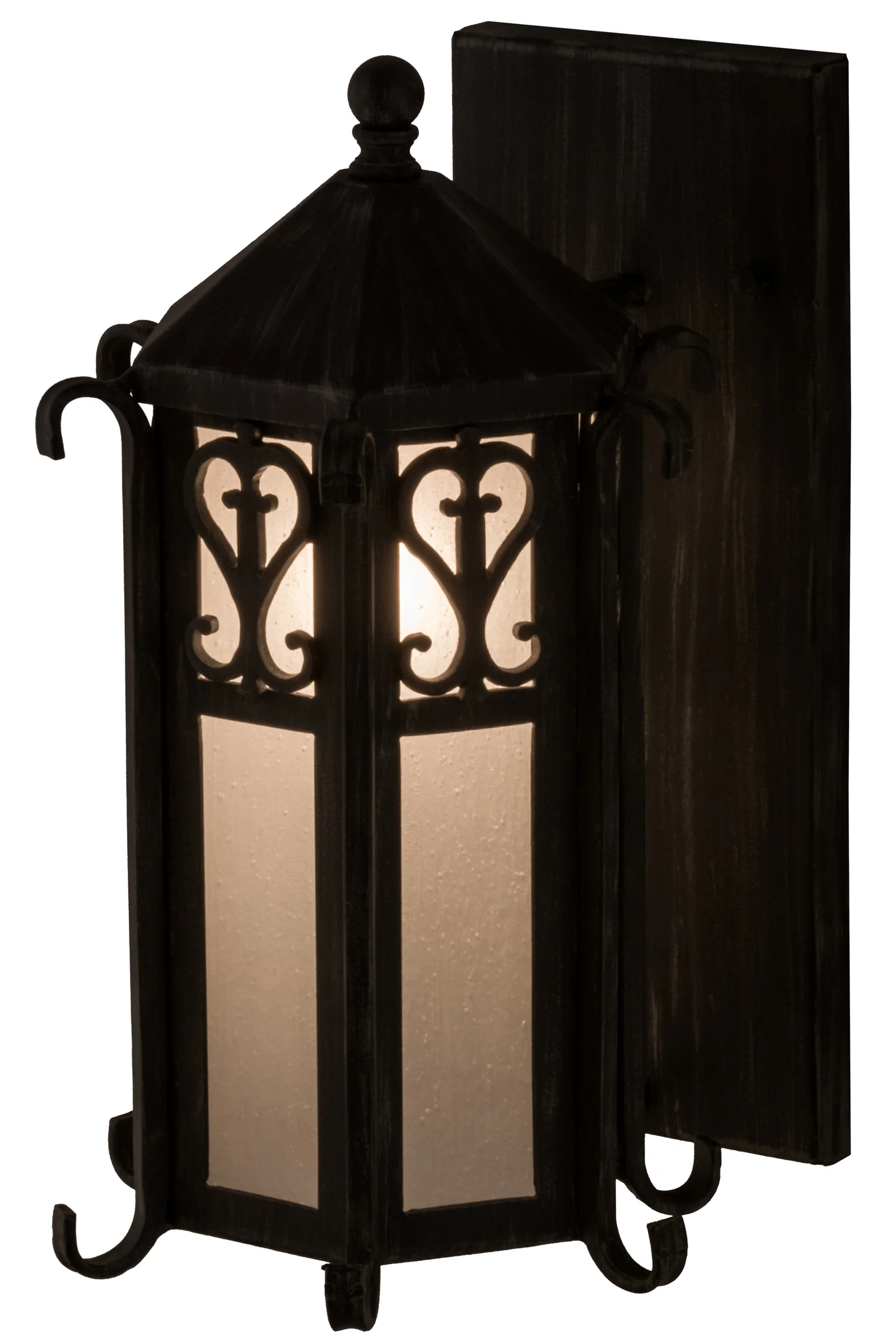 Caprice One Light Wall Sconce in Antique Iron Gate