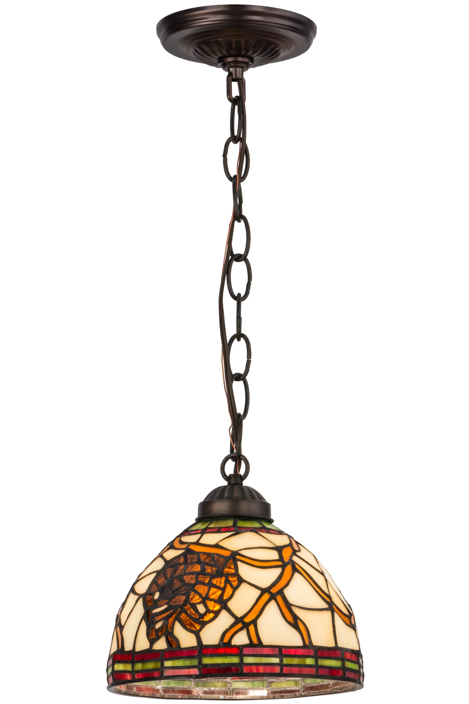Pinecone One Light Mini Pendant in Mahogany Bronze