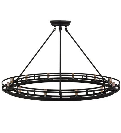 36"W Barbury 12 LT Semi-Flushmount Hardware