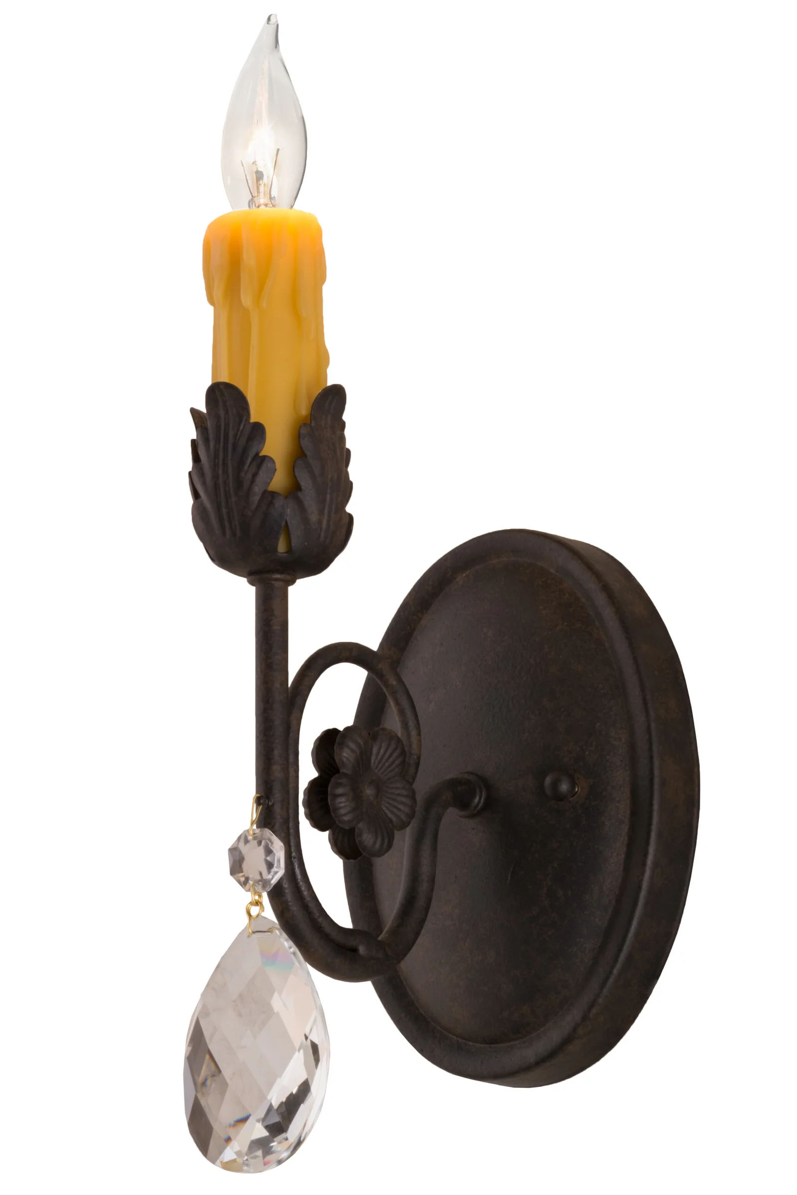 Antonia One Light Wall Sconce in Chestnut