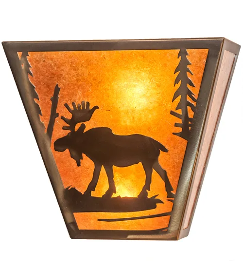 13" Wide Moose Creek Wall Sconce