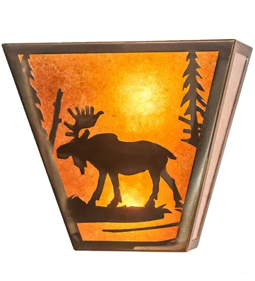 13" Wide Moose Creek Wall Sconce - Image 1