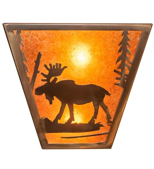 13" Wide Moose Creek Wall Sconce - Image 5