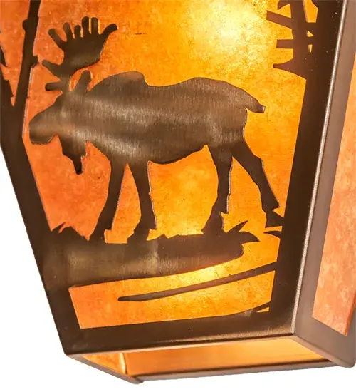 13" Wide Moose Creek Wall Sconce - Image 7