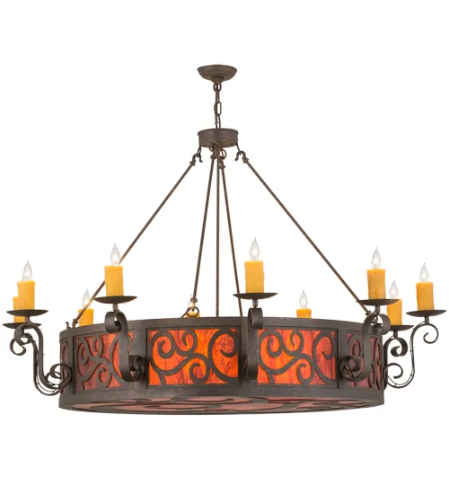 56"W Delano 10 LT Chandelier