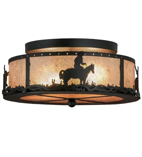 The Meyda Tiffany - Cowboy & Steer by Meyda Lighting - Image 2