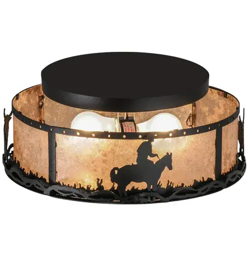 The Meyda Tiffany - Cowboy & Steer by Meyda Lighting - Image 4