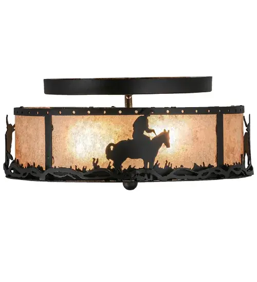 The Meyda Tiffany - Cowboy & Steer by Meyda Lighting - Image 5